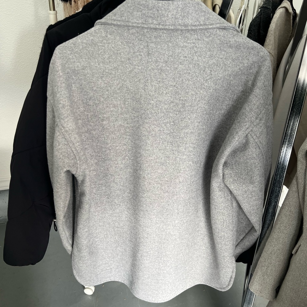 H&M Gray Button-Up Jacket - Picture 2 of 3